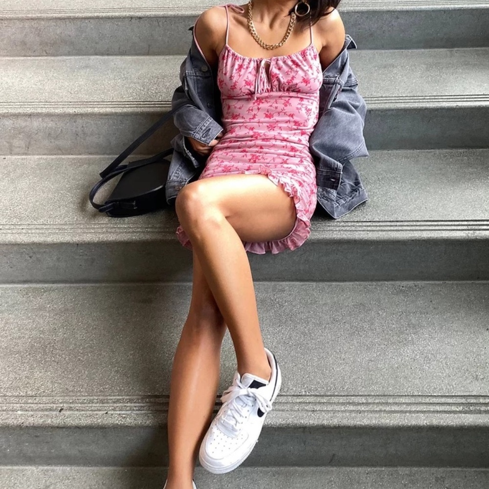 Urban Outfitters Motel Pink Floral Dress